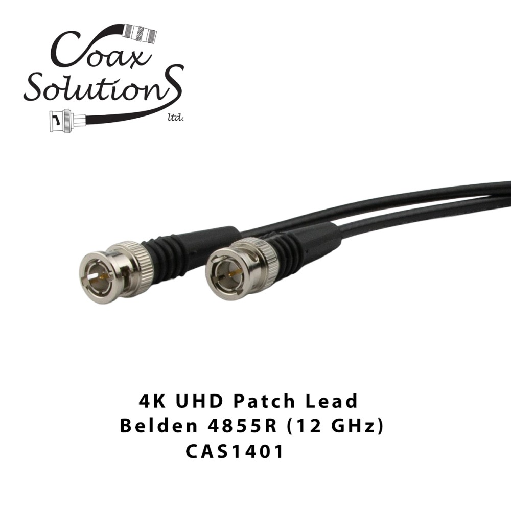 4K UHD Patch Lead + Deployable Reel- Belden 1855A - CAS1473+REEL
